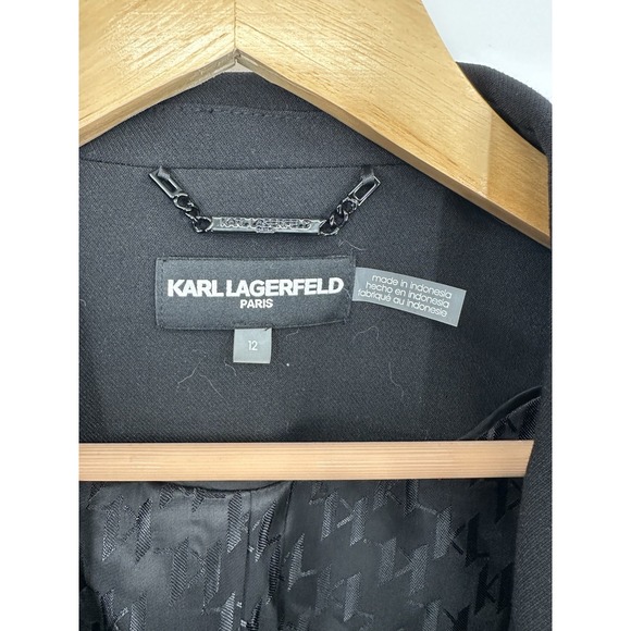 Karl Lagerfeld Paris Blazer Womens 12 Classic Designer Old Money Luxury Chic - Picture 5 of 9